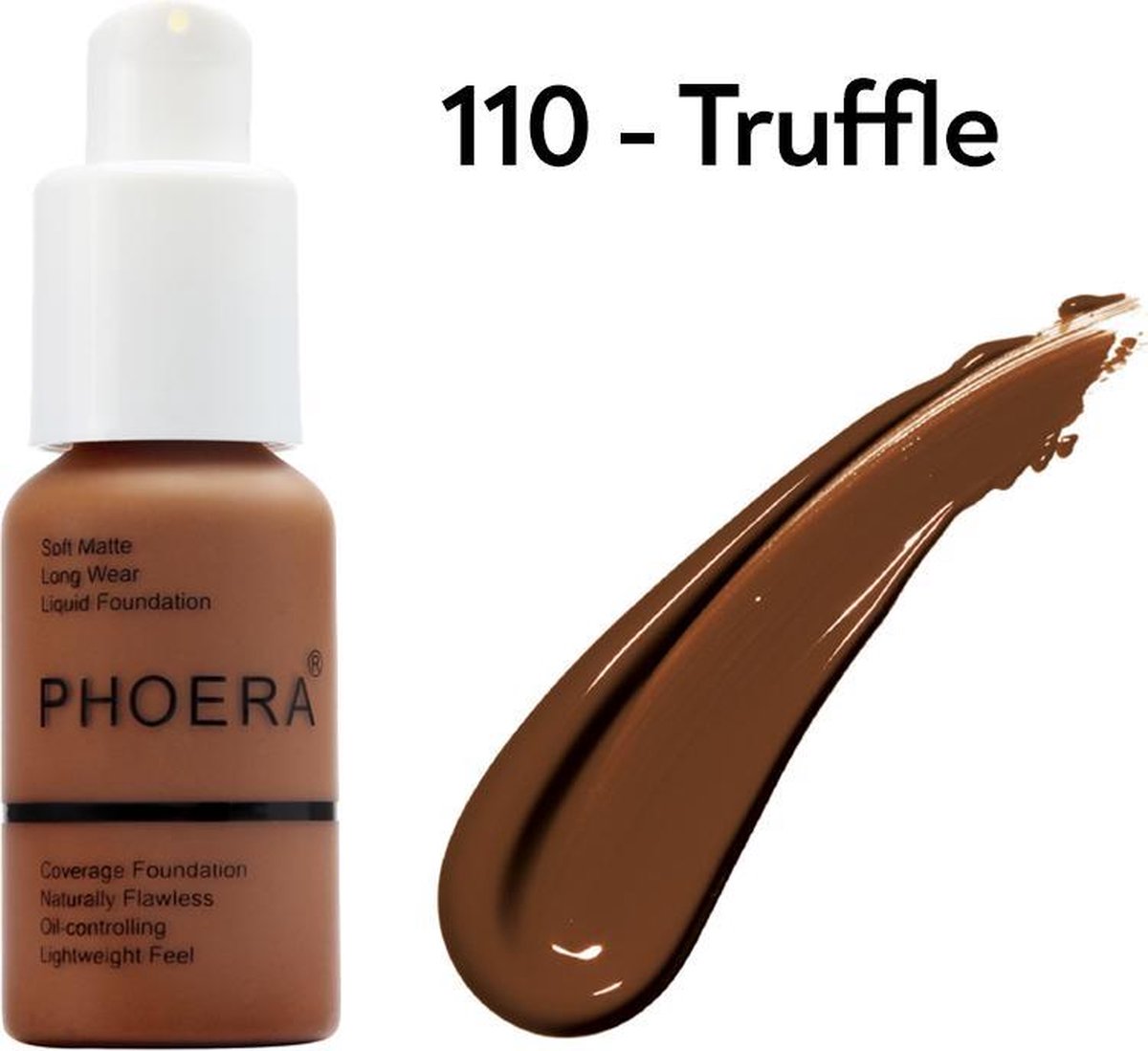 PHOERA™ Full Coverage Foundation - 110 - Truffle