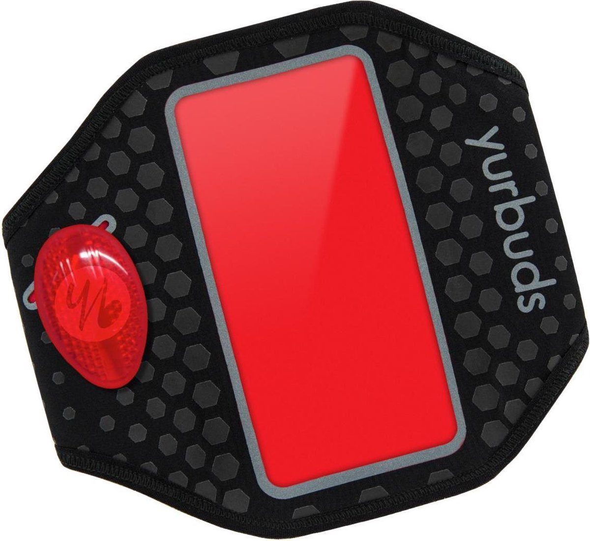 Yurbuds iPhone 5s / 5 Ergosport LED Armband - Zwart / Rood