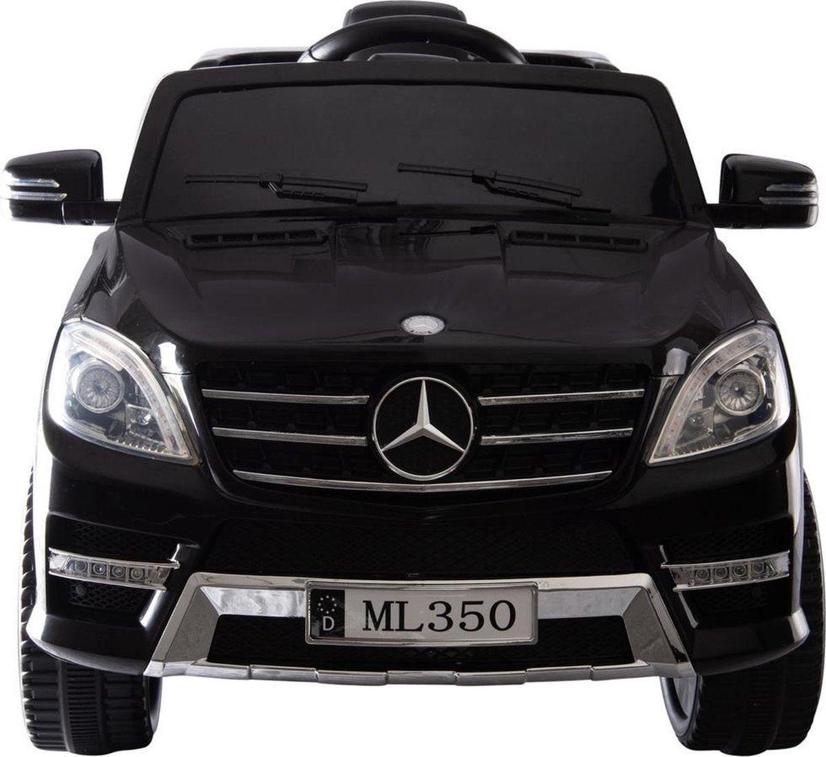 Elektrische Kinderauto Mercedes Benz ML350 Zwart 12V Met Afstandsbediening