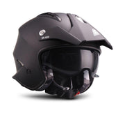 SOXON SR-401 Mono BLACK - Zwarte jethelm