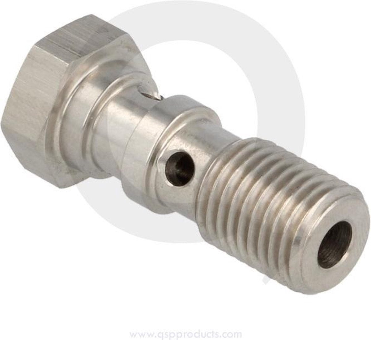 RVS banjobout dubbel 30 mm lang D03