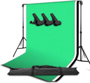 Dexters® Luxe Green Screen incl. Statief + 3 doeken | Green screen studio | Green screen doek | Green screen met achtergrondsysteem | Groen doek | Green screen set | Achtergrond
