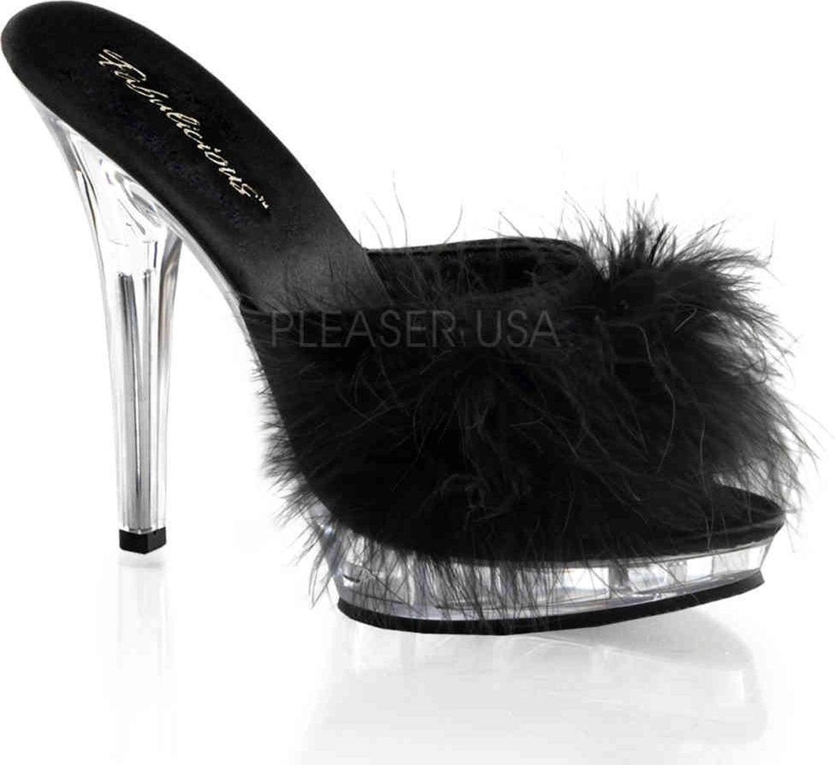 Fabulicious Muiltjes met hak -39 Shoes- LIP-101-8 US 9 Zwart