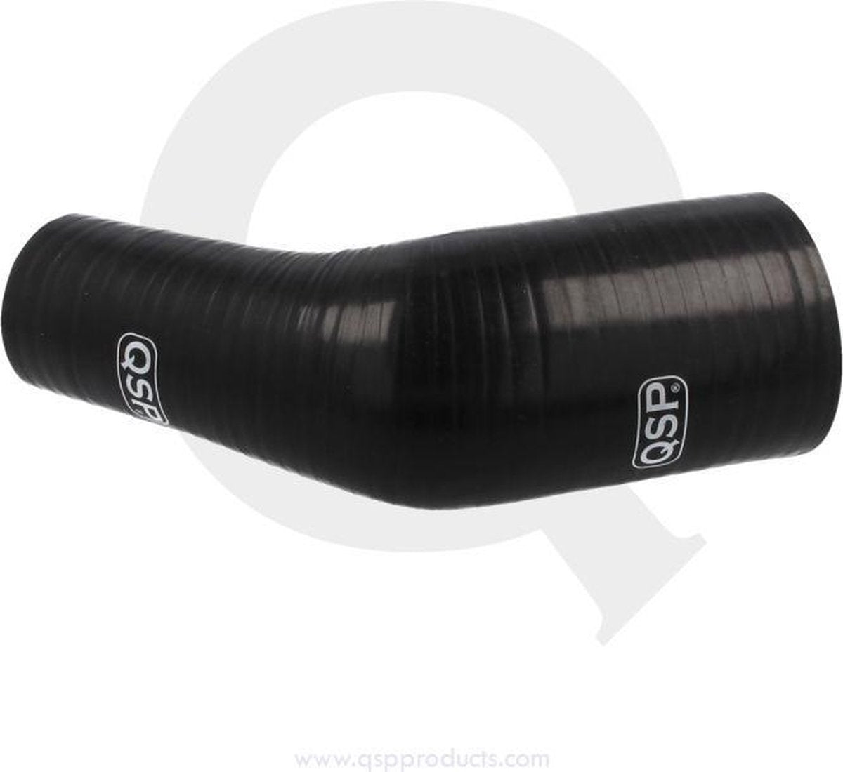 QSP Siliconen slang verloop 45° 76 - 57 mm