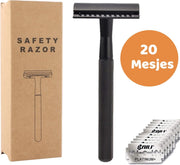 Safety Razor - Scheermes - Duurzaam Scheren - Double Edge Scheermes - Zwart
