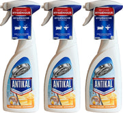 Antikal Kalkreiniger - Kalk reiniger - Azijn Fffect - Glanzend Schoon 3x500ml