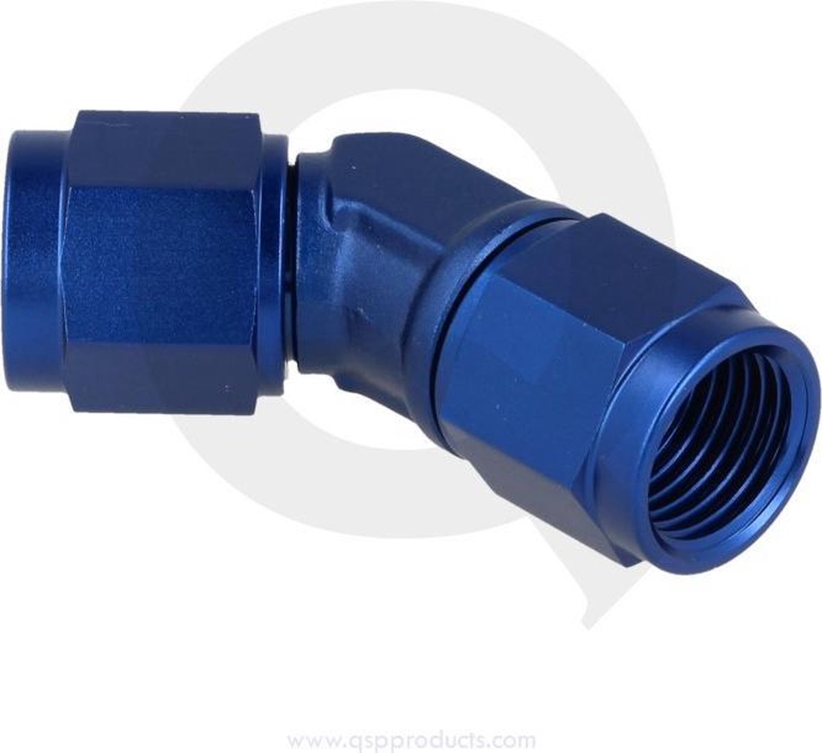 Adapter draaibaar female 45° D06