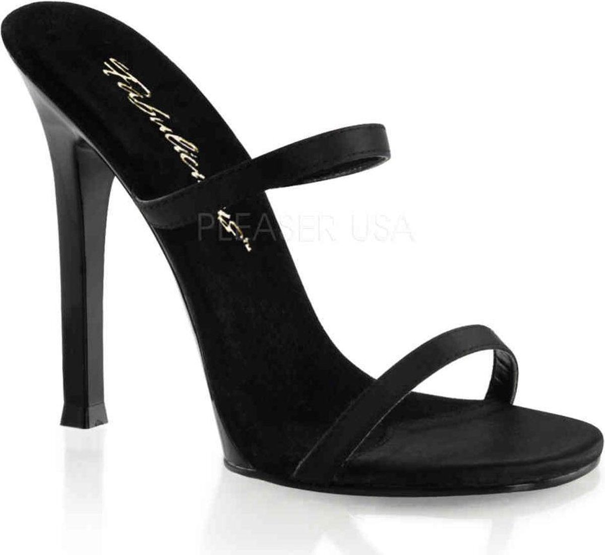 Fabulicious Muiltjes -35 Shoes- GALA-02 Paaldans schoenen Zwart