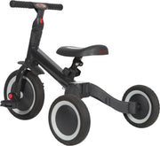 Topmark 4 in1 Driewieler - Loopfiets - Balance Bike - Kaya - Antracite
