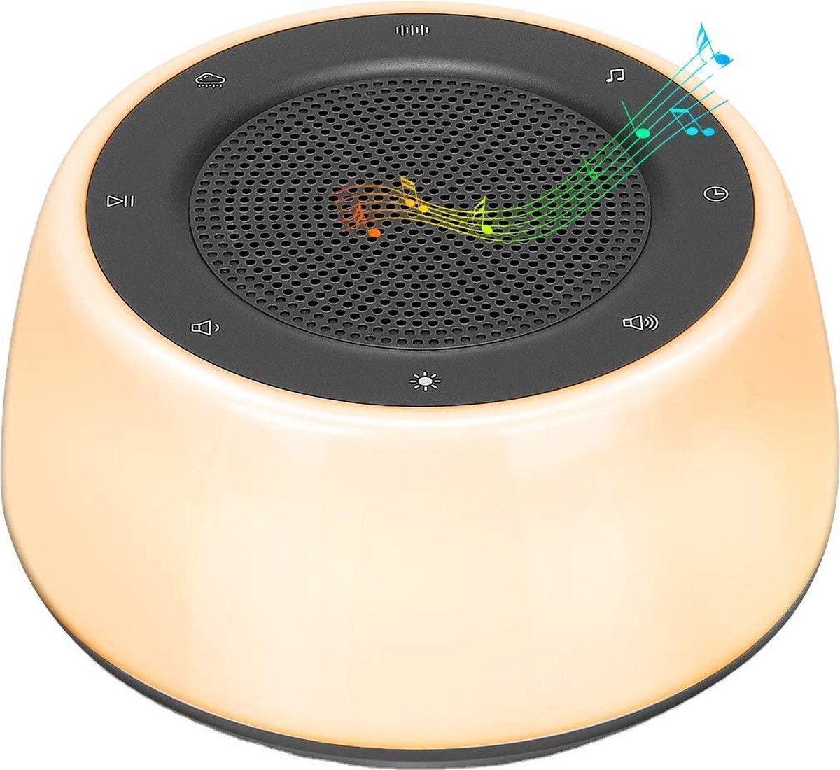 OhmyGoods LED - White Noise Machine - Slaaptrainer - Witte Ruis - Slaaphulp - Nachtlampje Kinderen - LED Licht - Ontspanning - Kinderen & Volwassenen