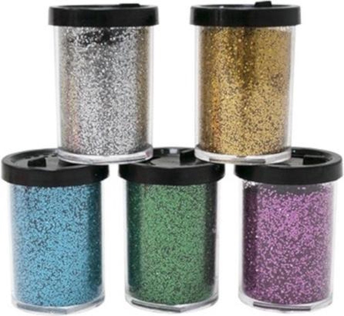 Verhaak Strooibussen Glitters Metalic Junior 17 Gram 5 Stuks