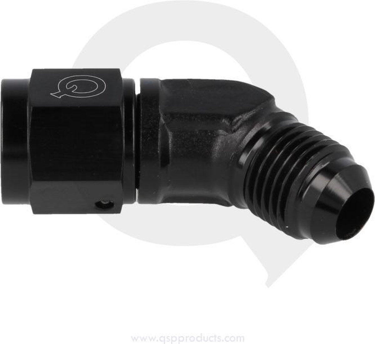 Adapter draaibaar female / male 45° D10