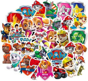 ProductGoods - 50 Stuks Paw Patrol Stickers - Muur Decoratie - Koffer Decoratie - Laptop Decoratie - Koelkast Decoratie - Stickervellen - Paw Patrol