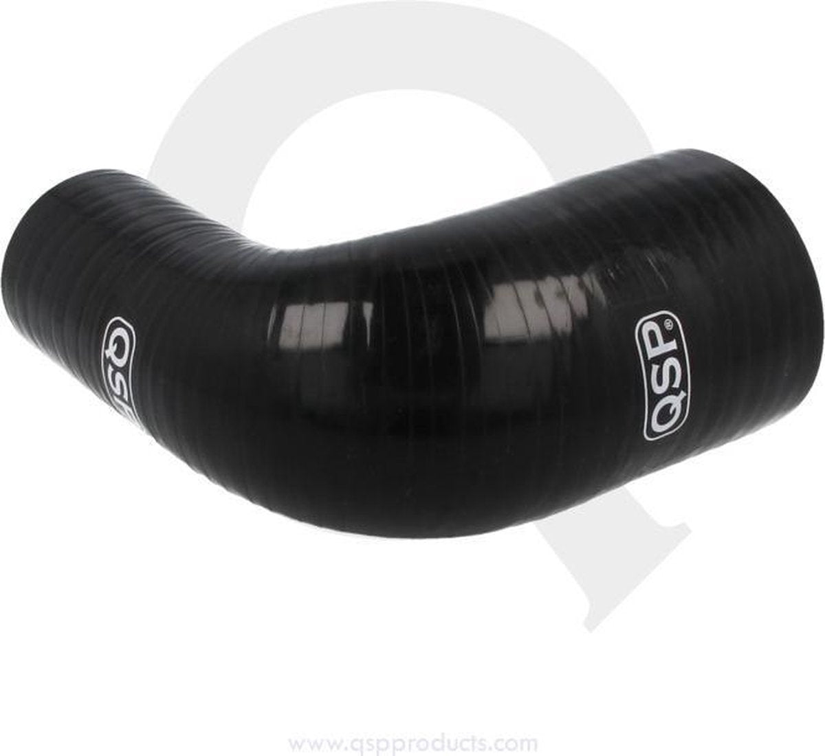 Siliconen slang verloop 90° 65 - 57 mm