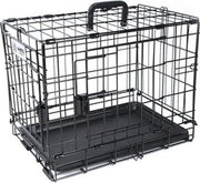 M-Pets Bench- Draadkooi Zwart Voyager 2-deurs met securo lock 76x48x73 cm