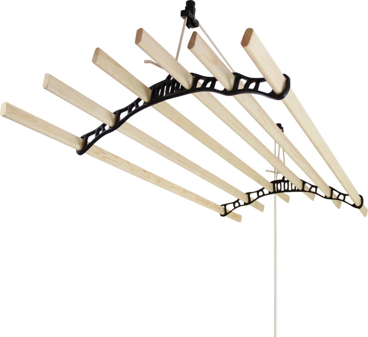 Clothing Airer Ceiling Pulley - Black - 1.5m