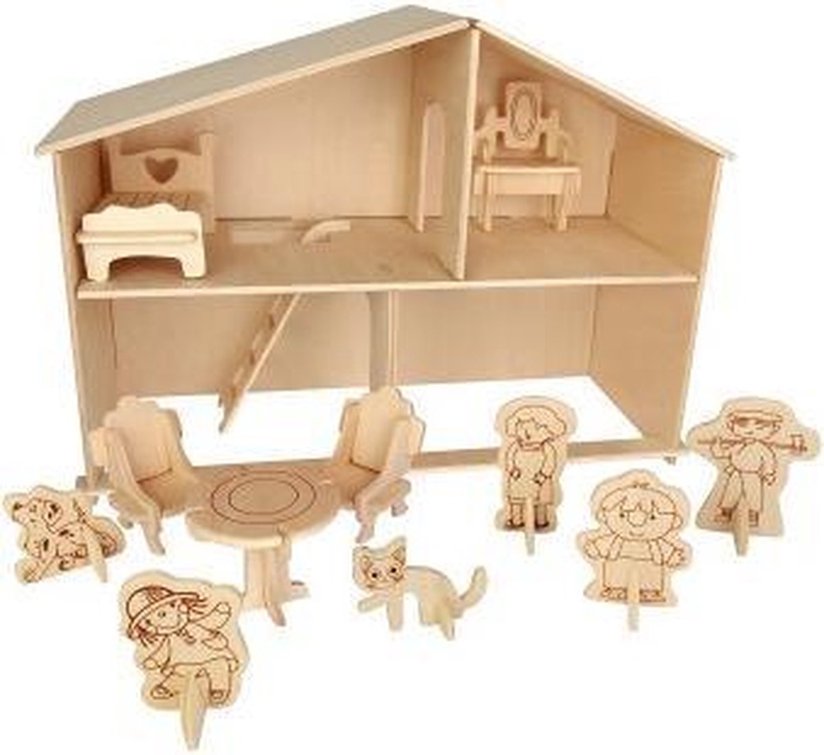 Bouwpakket Poppenhuis-mini- 1:48