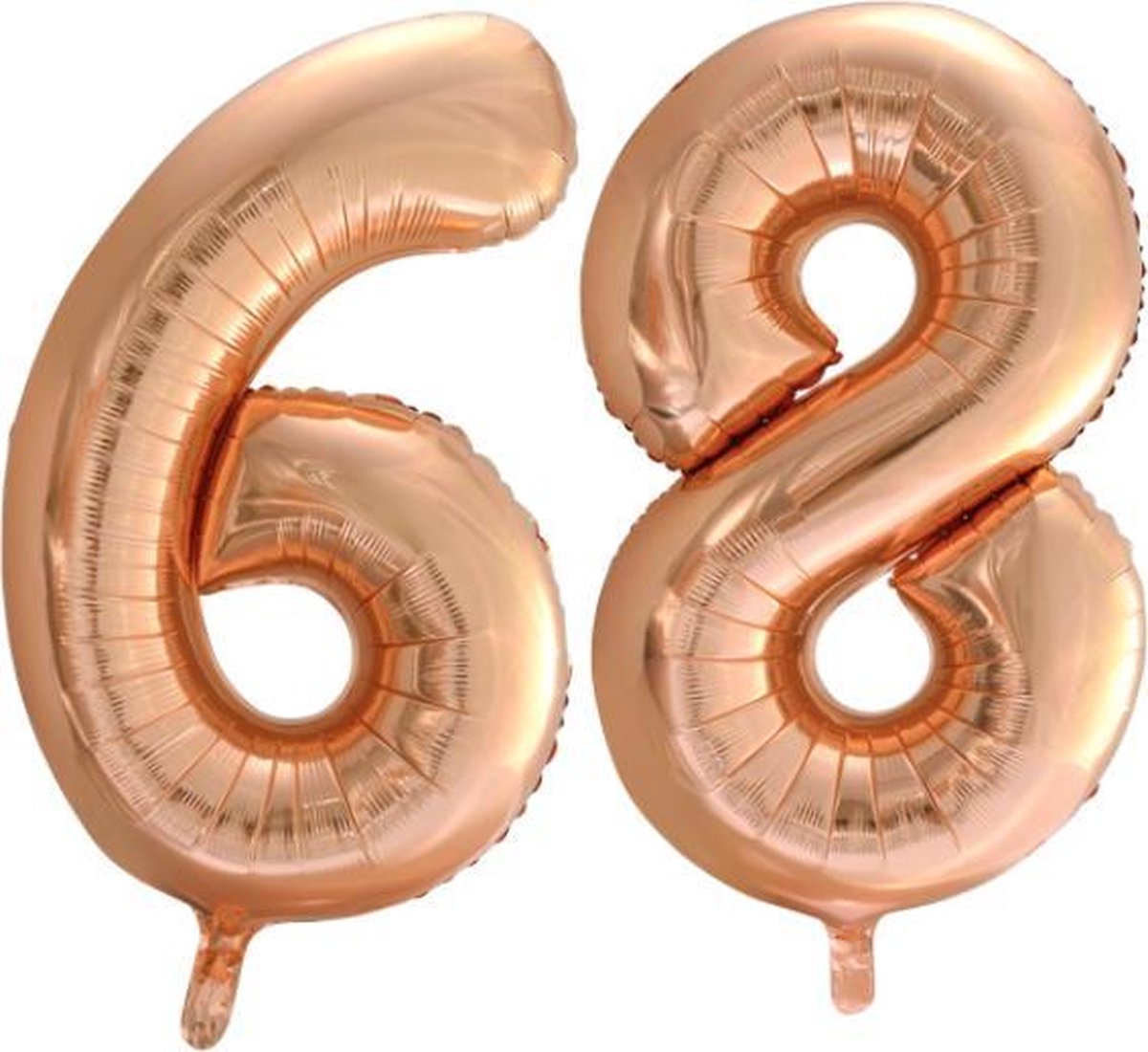 Folieballon nr. 68 Rosé Goud 86cm