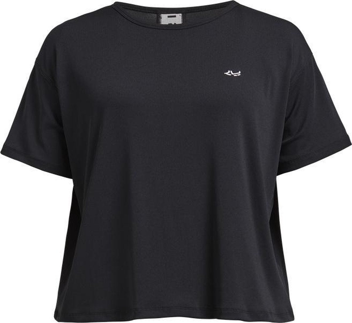 Röhnisch Trainingshirt Logo Dames Polyester/elastaan Zwart Maat M