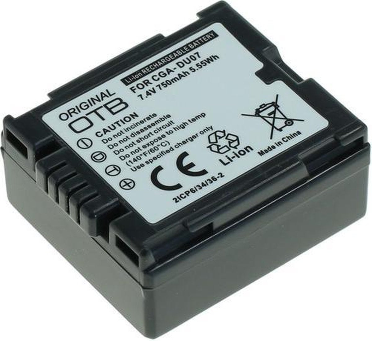 VHBW Camera accu compatibel met Panasonic CGA-DU07