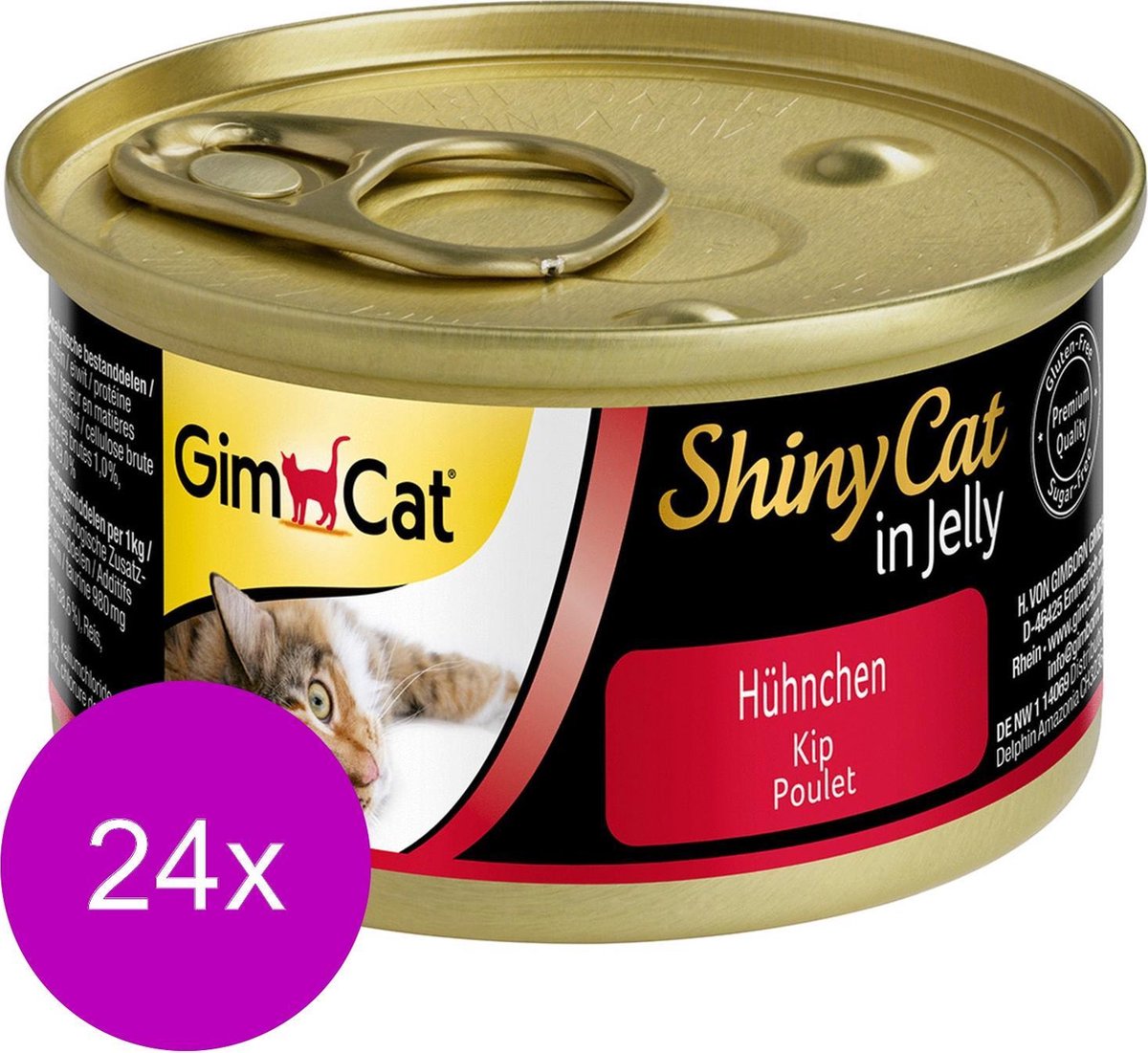 Shinycat Kip - Kattenvoer - 24 x 70 g