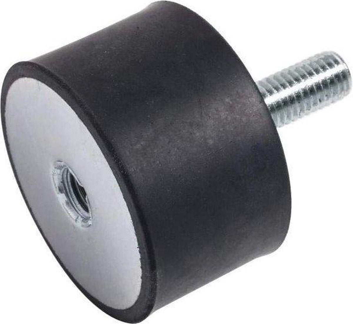 Rubberen metalen element buffer Type B M12x37 schroef maat en 75x40 mm rubberen Ø75 mm hoogte 40 mm Gummipuffer trillingsdempers silentblocks machinevoet natuurrubber hardheid 55° Shore voor airco 's