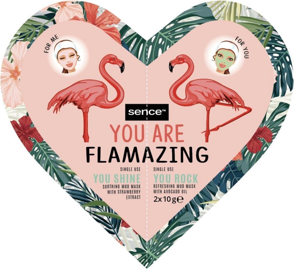 12x Sence Duo Gezichtsmasker You Are Flamazing 2 stuks