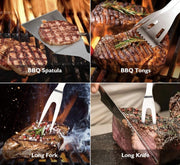 BOTC BBQ Set - BBQ Accesoires Set - 16 in 1 - BBQ Gereedschap Set