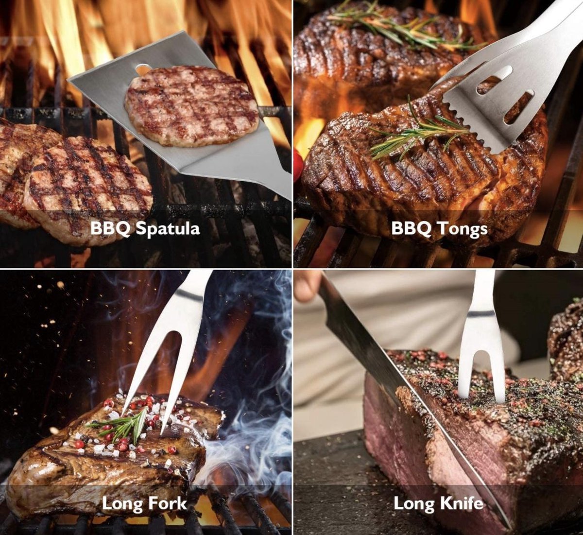 BOTC BBQ Set - BBQ Accesoires Set - 16 in 1 - BBQ Gereedschap Set