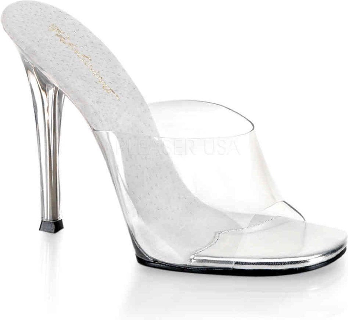 Fabulicious Muiltjes met hak -41 Shoes- GALA-01 US 11 Transparant