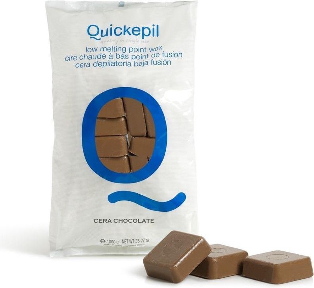 Ontharingswax blokken 1kg. Chocolade