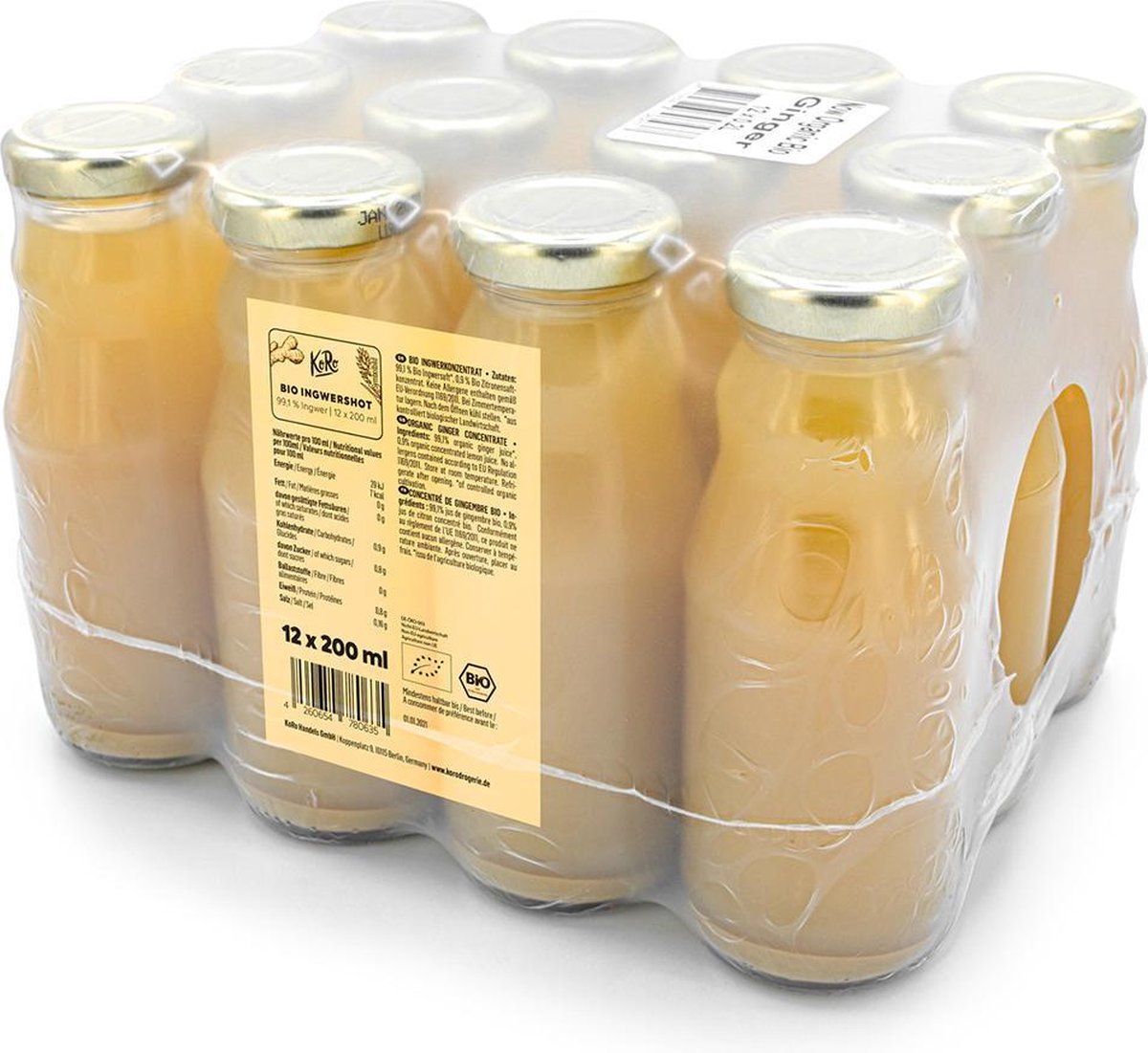 KoRo | Biologisch gemberconcentraat 12 x 200 ml