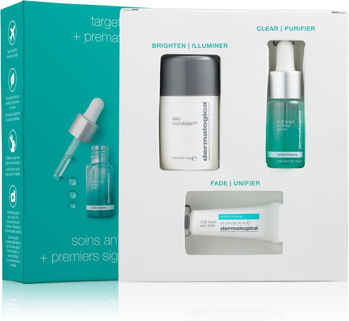 Dermalogica Clear & Brighten Skin Kit - 3 stuks - Geschenkset