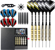 Strex Dart set met 6 Dartspijlen – Steeltip Dartpijlen 20 gram – Dartpijltjes 27-delige set