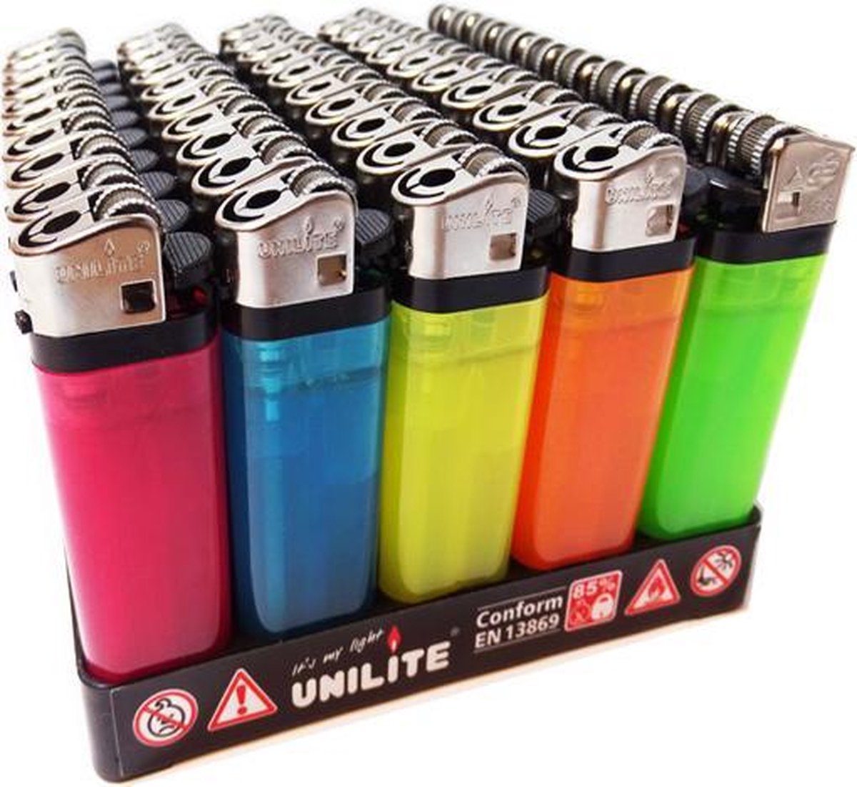 Unilite wegwerp aanstekers |vuursteen aansteker | goedkoop aanstekers | 50 stuks aansteker