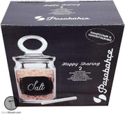 Pasabahce - Voorraadpot Met Ringdeksel - Schrijfbaar met Krijt - Set van 4 - 240 ml - Inclusief Witte Krijten