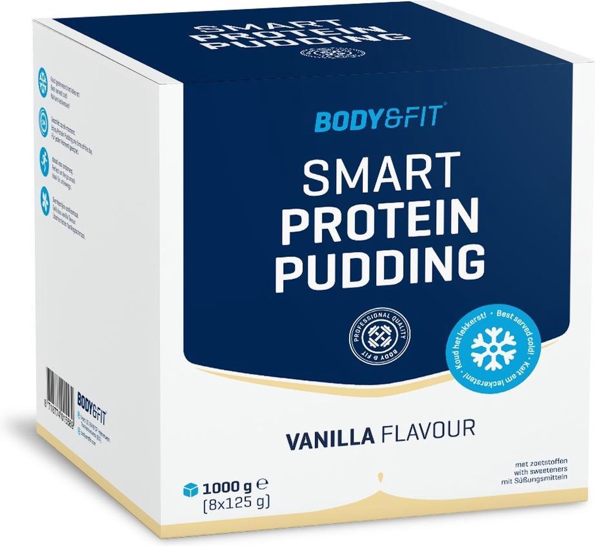 Body & Fit Smart Protein Pudding - Suikerarm & Eiwitrijk - 1 box (8 stuks) - Vanilla