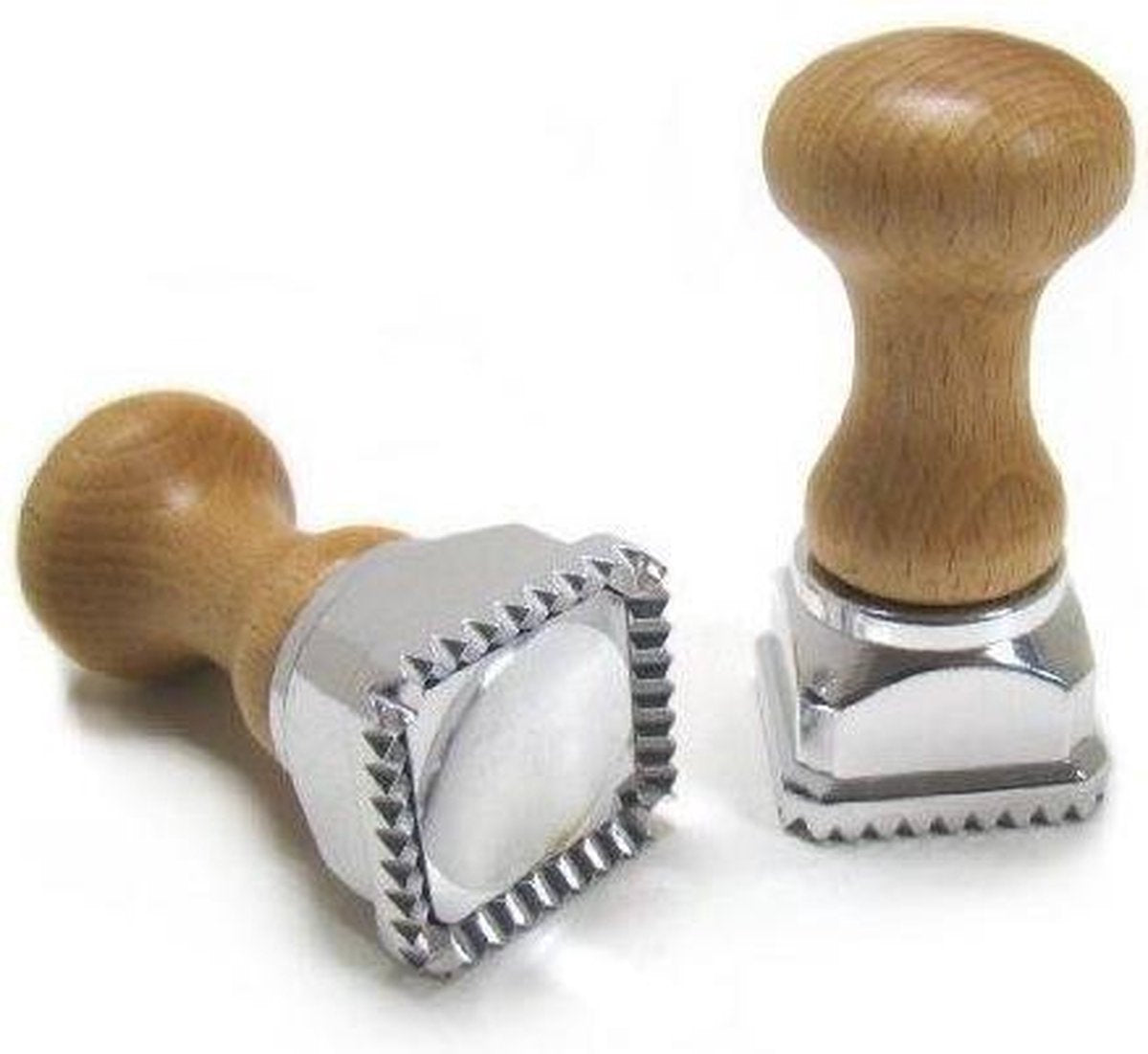 Set van 2 - Ravioli uitsteker vierkant met plunger / ejector - 4.5 cm - Eppicotispai