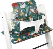 Ukje Kussenset voor Stokke Tripp Trapp - Geplastificeerd - Groen aap