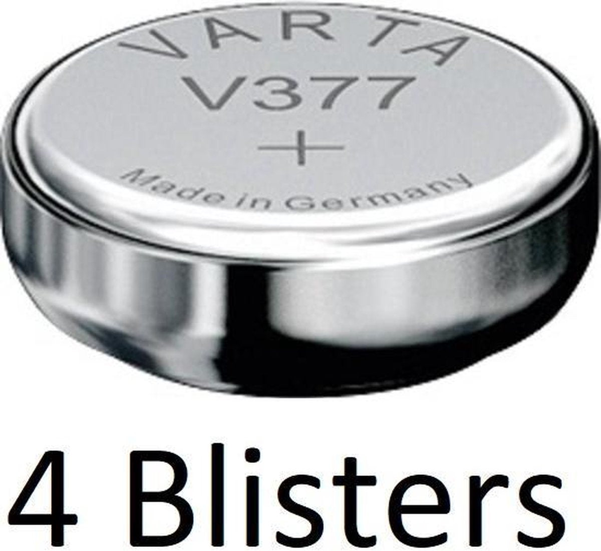 4 Stuks (4 Blisters a 1 st) Varta Knoopcel Batterij SR626 SW/SR66 SW/V377 Single-use Zilver-oxide