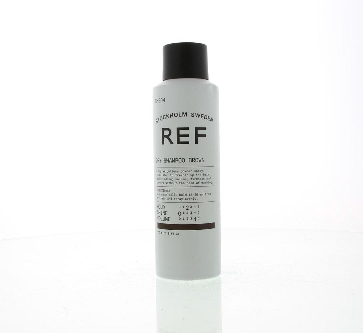REF Brown Droog Shampoo 204 - Droogshampoo vrouwen - Voor Fijn en slap haar/Vet haar - 200 ml - Droogshampoo vrouwen - Voor Fijn en slap haar/Vet haar