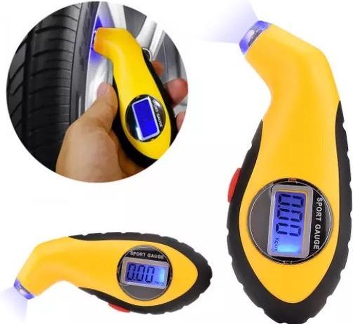 LOUZIR Digitale Bandenspanningsmeter - Bandenspannings Meetsysteem - Bandenspanning Indicator