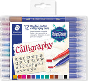 Calligraphy pen. duo punt - set 12 st