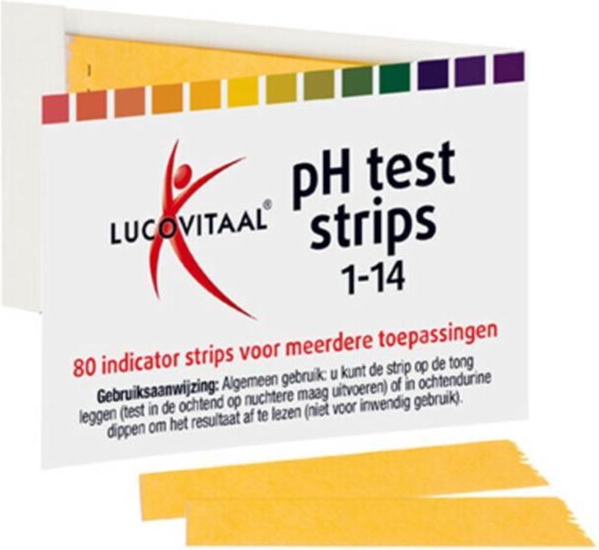 3x Lucovitaal Zuur Base Ph Strips 80 stuks