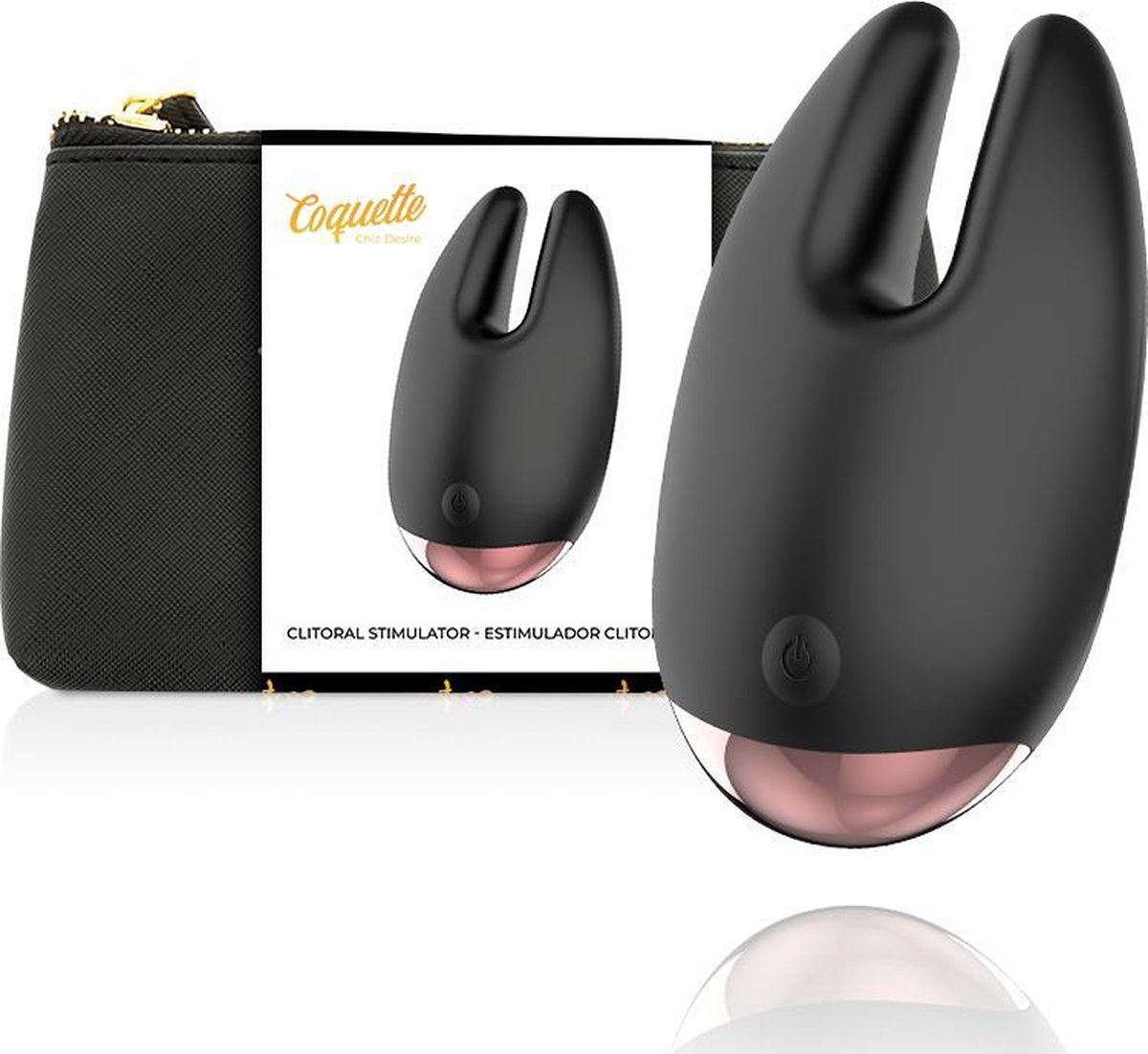 Chic Desire | Clitoris Stimulator | Zwart/Goud | COQUETTE