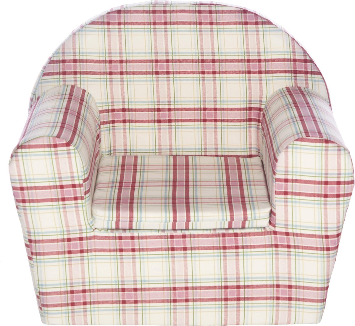 Peuterstoeltje-Kinderfauteuil Check Pink