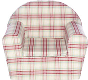 Peuterstoeltje-Kinderfauteuil Check Pink