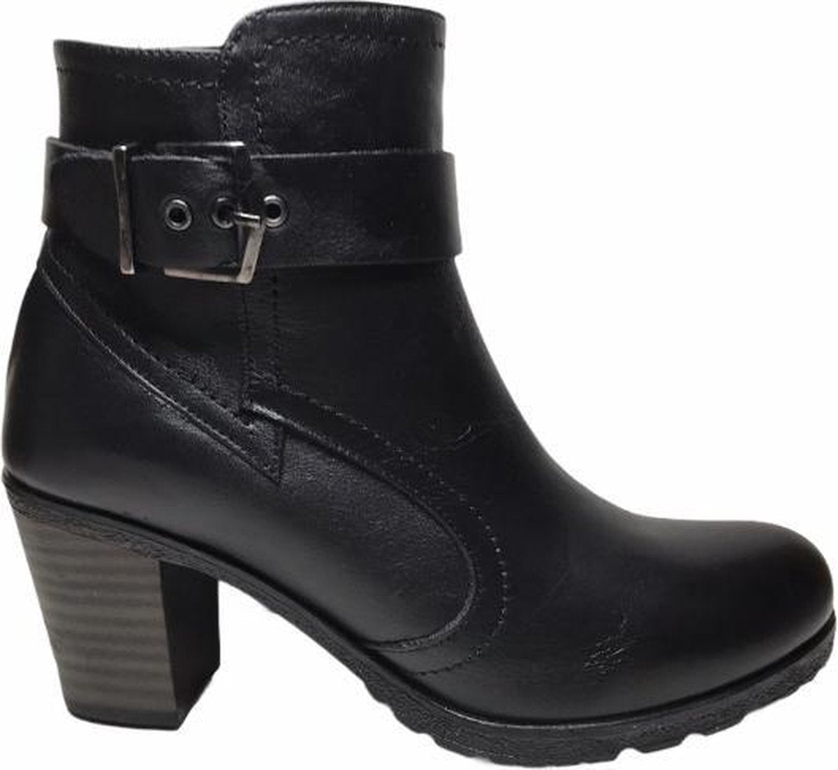 manlisa gesp 7.5 cm haklaarsje W232-7673 zwart mt 41