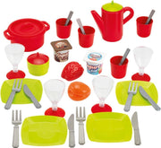 Ecoiffier 100% Chef Servies in Opbergbox 36-delig
