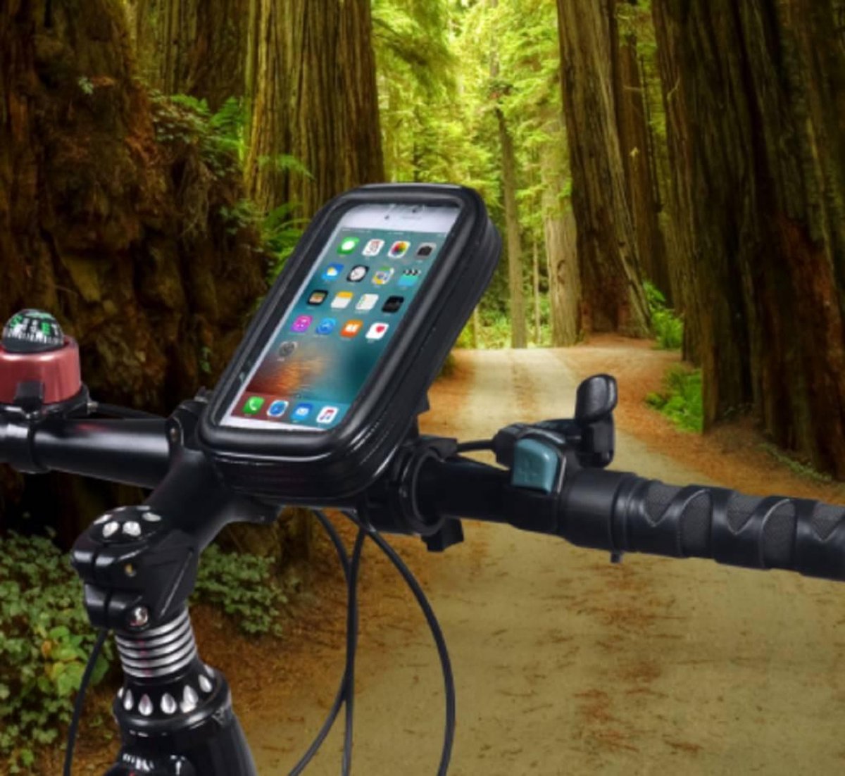 Fiets Motorfiets Telefoon Houder Waterdicht (XL 6.0 inch)